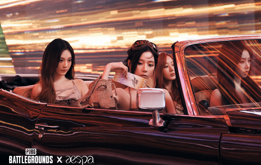 绝地求生aespa联名海报