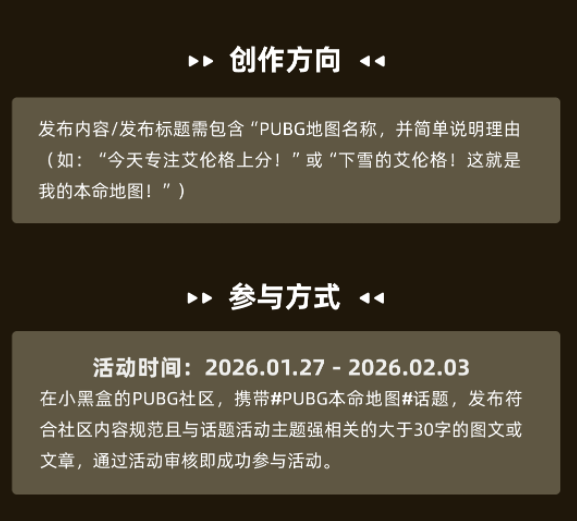 绝地求生创作方向